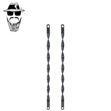 ORIGINAL LOWRIDER 26" Flat Twisted Spring Fork Bars Black Bicycle Fork Struts.