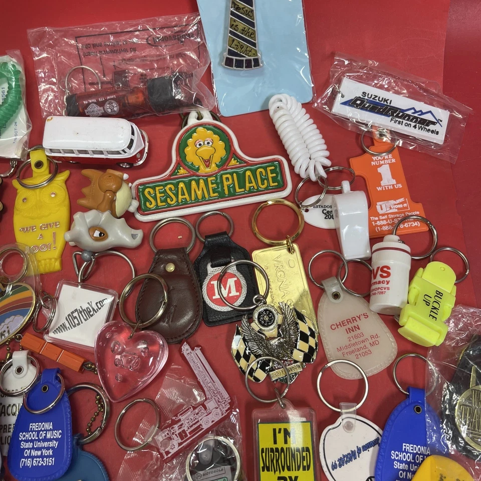 Huge keychains lot Keyrings Fobs Backpack Charms Purse Handbag Pendants. #17 - Image 4 of 4