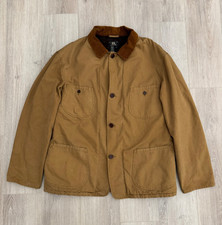 vintage RRL Barn Chore Jacket L Blanket Lined Corduroy Collar Heritage Coat