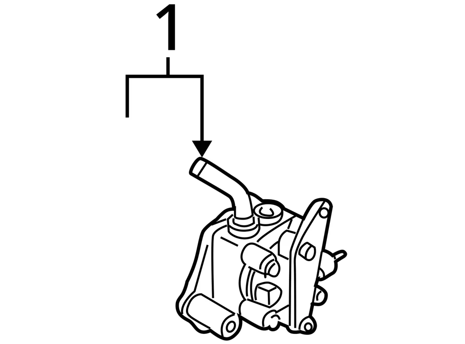 Power Steering Pump 6 Cylinder Fits 99-02 GALANT 1553647 Foto 4 de 4