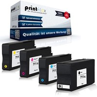 4X Alternative Xl Tintenpatronen FüR Hp Designjet T-120 T-520 Hp 711 Bk C M Y