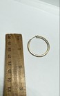 SLC 14k Gold Gemstone Single Hoop Earrings 1 1/4" 1.0 g — photo 6