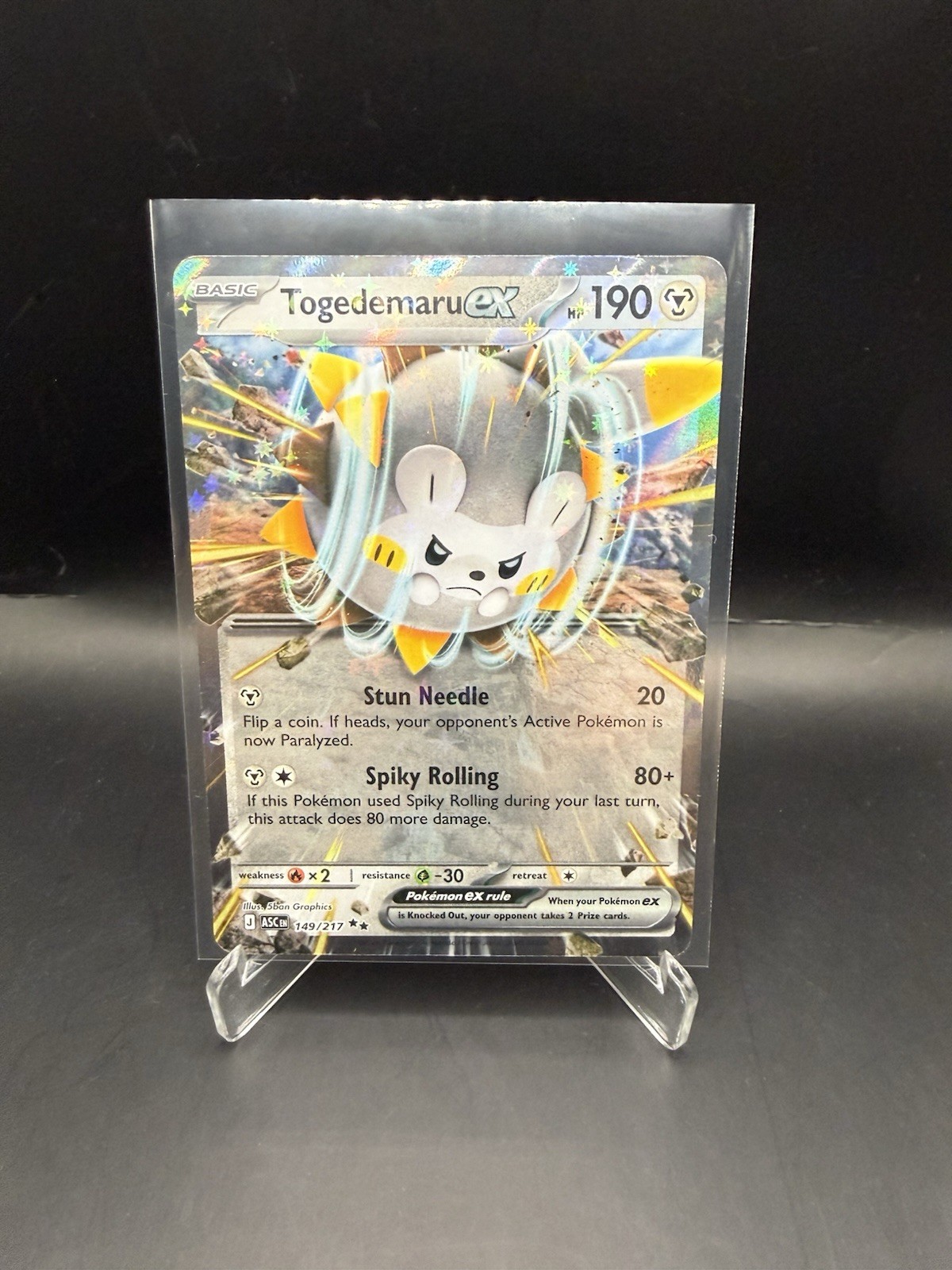 Togedemaru ex 149/217 Me: Ascended Heroes Holo