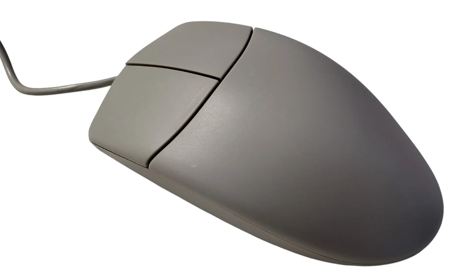 NEUE PS/2 Maus - Computermaus PS2 mit Kugel und zwei Tasten - Kugelmaus in grau - Bild 2 von 4