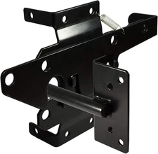 Self-Locking Gate Latch Heavy Duty Post Mount Automatic Gravity Lever Wood/Pvc F