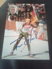 Frank Luck Mistrz Olimpijski/Biatlon -Oryginalny autograf-