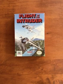 Flight Of The Intruder (Nintendo NES) Great Cond CIB Complete w/ Inserts - RARE