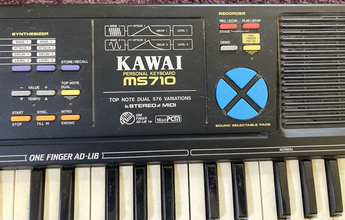 KAWAI MS710 電子キーボード　専用ケース付き Vintage Kawai MS-710 Keyboard Synthesizer Synth Japan | eBay