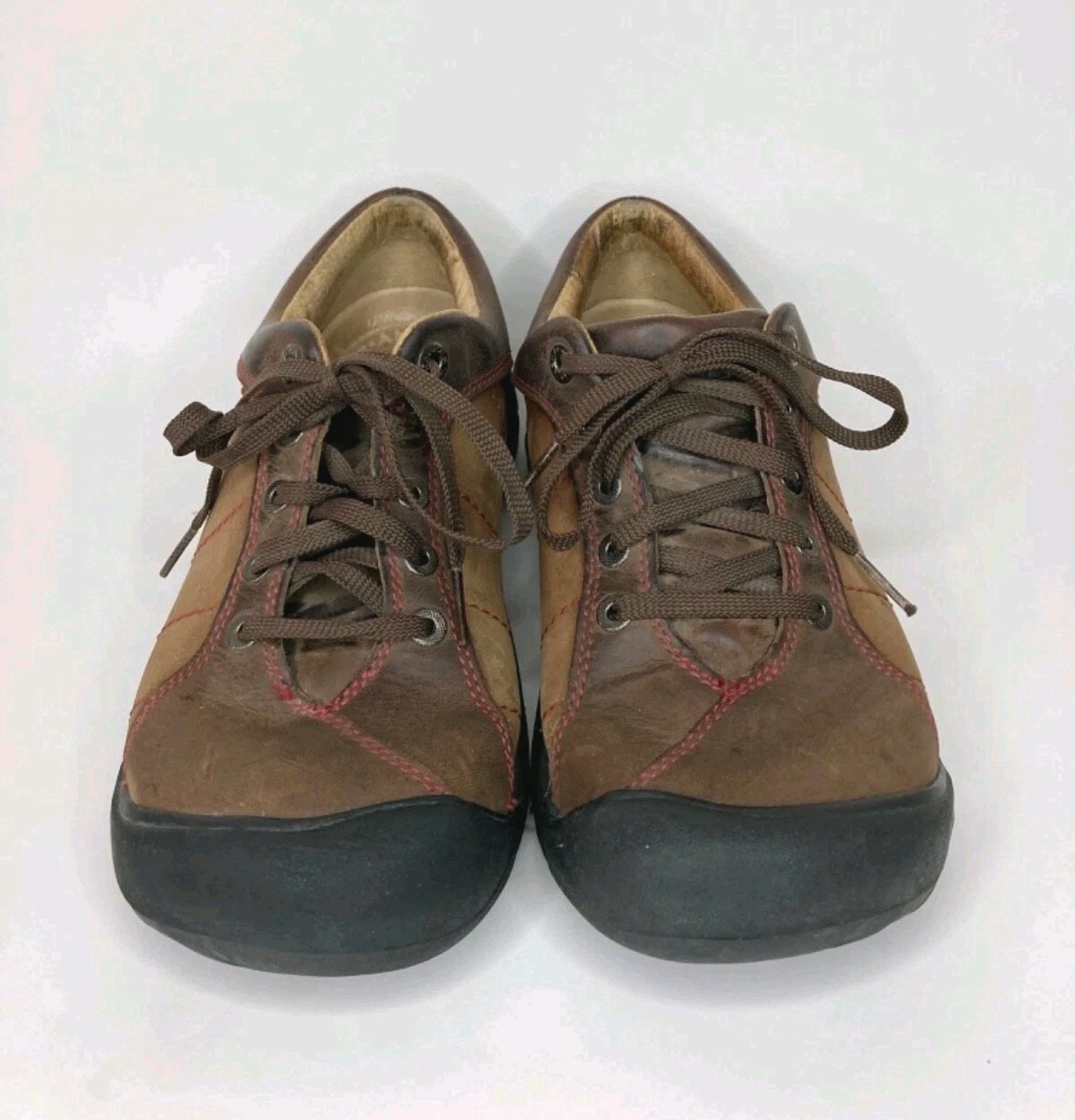 Scarpe Keen donna Presidio bicolore pelle marrone US 9