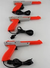 Lot of 3 Nintendo NES-005 Zappers for the Nintendo Entertainment System Used