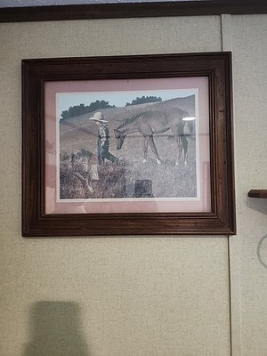 Horse and Boy Lithograph by Jim Daly Signed 1979 HEADING HOME Framed .