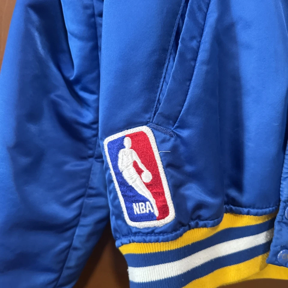 Golden State Warriors Vintage Jacket Small  Snap Button Starter Brand 1980s/90s - Image 3 of 4