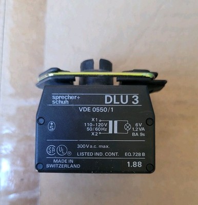 Sprecher + Schuh DLU-110-120V50/60 18-104-138-52 Transformer Block