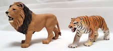 Lot of 2 Safari Ltd Lion and Tiger Action Figures Toy