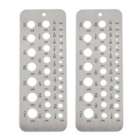 2 StüCk Bohrlehren Aus Edelstahl FüR 116 Zoll Bis 12 Zoll Bohrer Bits