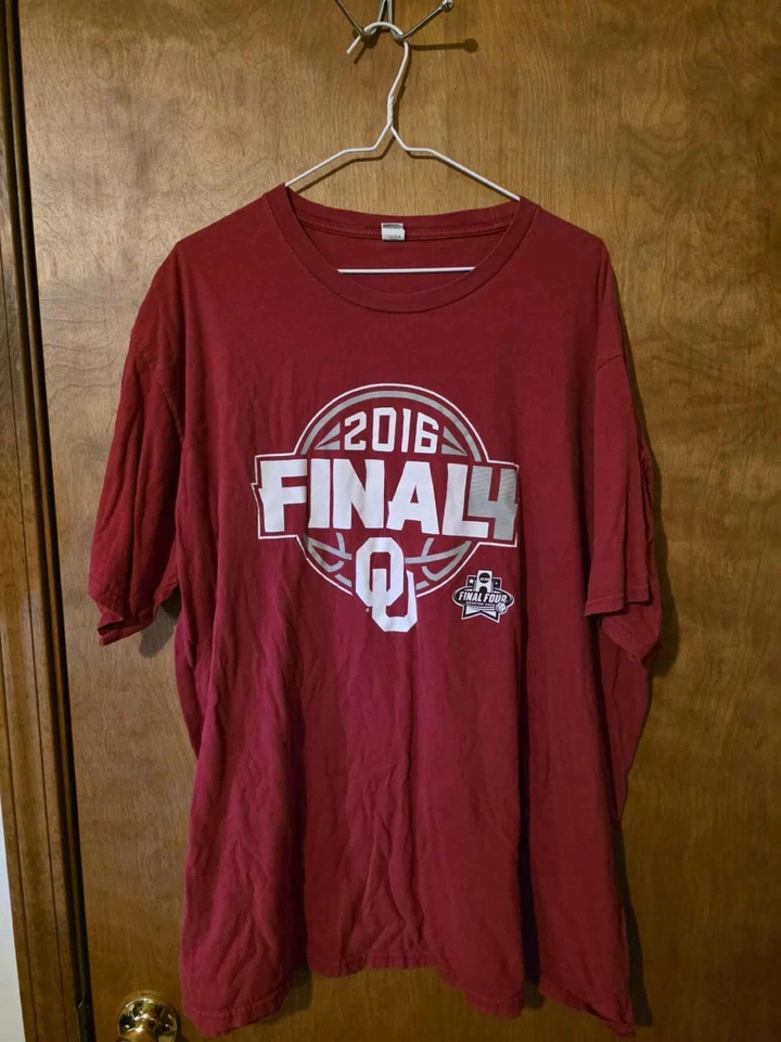 Camisa Oklahoma Sooner Collectible 2016 Final Four Para Hombre Talla 3XL Roja Baloncesto Foto 2 de 3