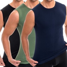 HERMKO Tank Top 3x Bio-Baumwolle Muskelshirt Unterhemd Business Basic Sport 3040