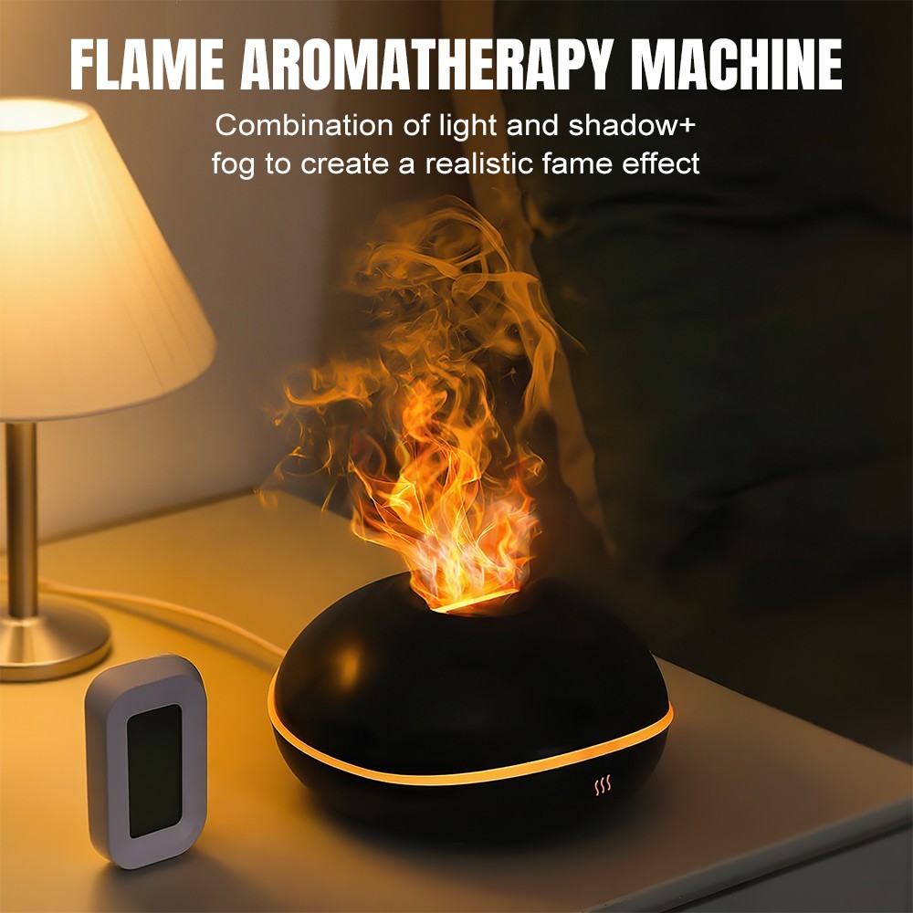 Essential Oil Diffuser Volcano Diffuser Fire Flame Air Humidifier Aroma Diffuser