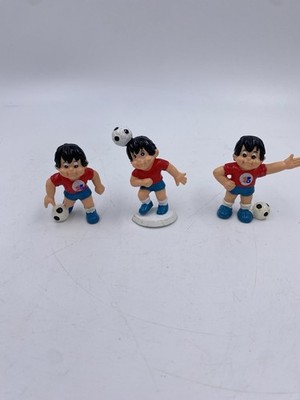 Set of 3 1983 Sport Billy Plastic Soccer Figures Vintage Collectible Toys