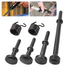 6*Smoothing Pneumatic Air Hammer Bit Set 40Cr Steel Pneumatic Chisel Bits+Spring