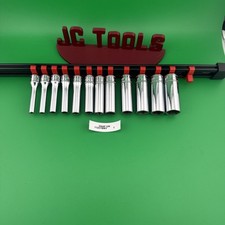 Snap On 1/4 Socket Set 5-14mm 12 Piece Set On rail STMM 112STMMY 1