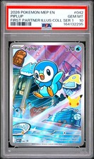 2026 POKEMON MEP FIRST PARTNER ILLUSTRATION COLLECTION #042 PIPLUP PSA 10
