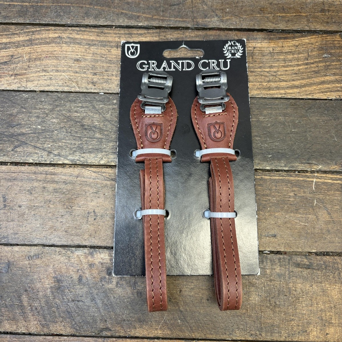 Velo Orange Grand Cru Leather Toe Straps Pedal Pair Brown Bike 65g