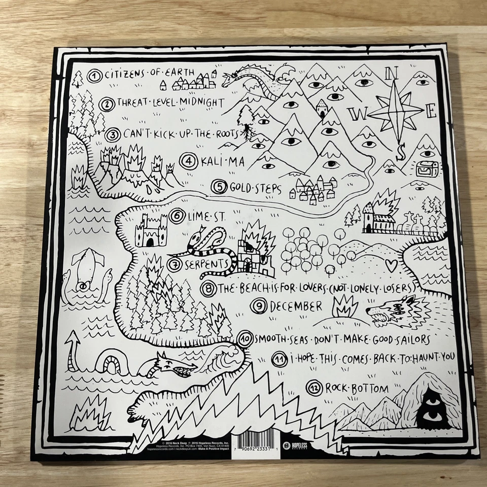 Neck Deep Life's Not Out To Get You LP vinyl White w/ Black Splatter - Image 2 of 4