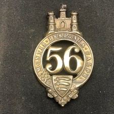 56th (West Essex) Regiment of Foot - Victorian British Army Cap Badge