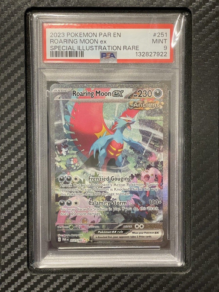 2023 PSA 9 Roaring Moon ex #251 Special Illustration Rare Pokemon TCG SV  Paradox | eBay