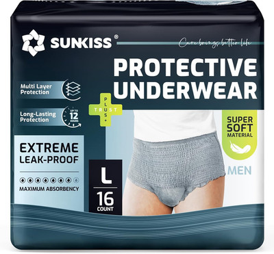 SUNKISS Incontinence Underwear for Men,Daytime Disposable Adult Pull Ups,Mens 