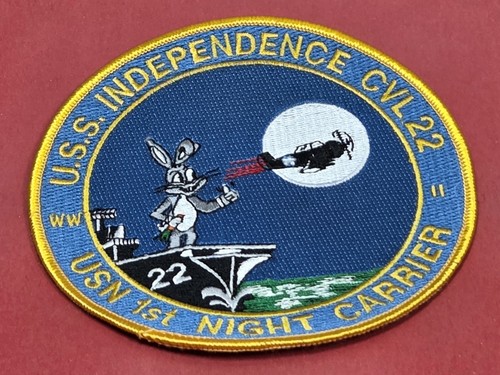 CVL-22 USS Independence Patch Light Aircraft Carrier USN 1st Night Carrier WW II