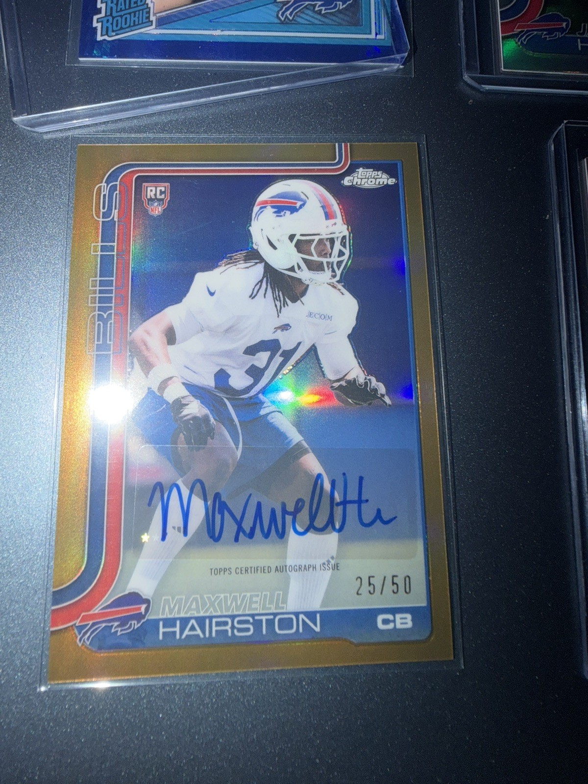 Maxwell Hairston Topps Chrome Retail Rookie Autographs #MH Gold Refractor