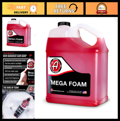 Adam s Mega Foam Car Wash Soap (Gallon)   pH Neutral, Ultra Concentrated for