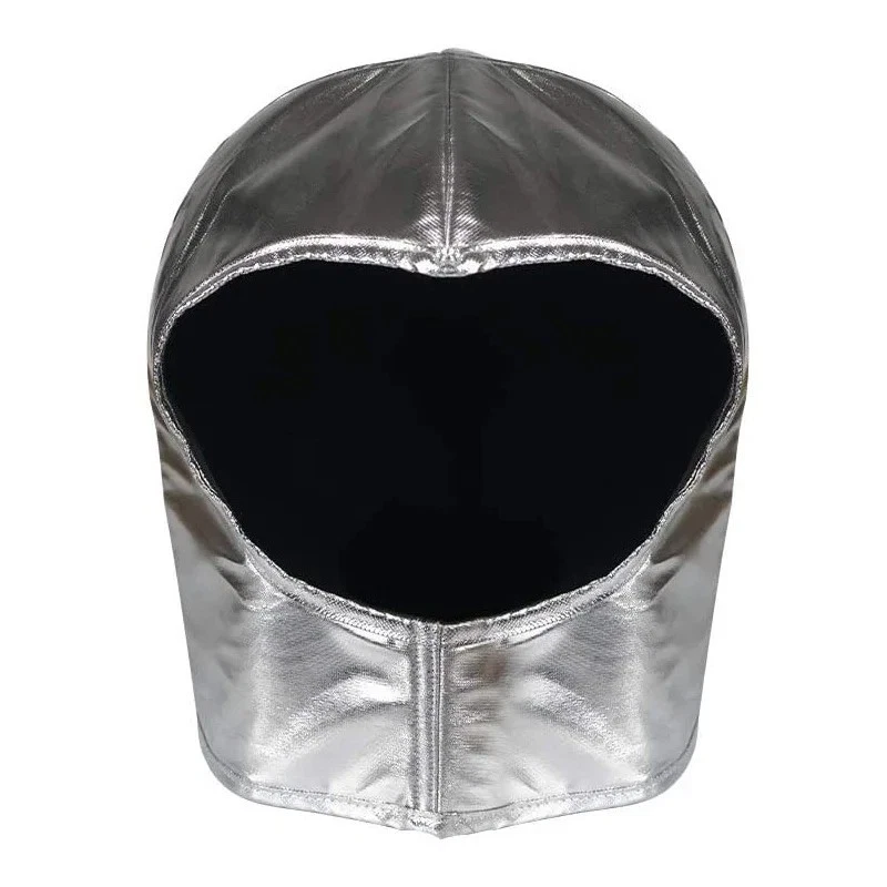 Casco Astronauta Argento - Costume Cosplay Halloween - Accessorio - Immagine 2 di 4