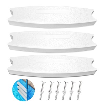 3PCS 18'' Universal Pool Ladder Steps ,Heavy-Duty Molded Plastic Swimming Pool...
