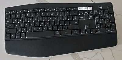 Logitech - K850 Wireless Bluetooth Ergonomic Keyboard NO RECEIVER Tested/Works