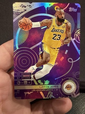LeBron James 2025-26 Topps Attax SSP PURPLE FOIL RARE #89 LAKERS