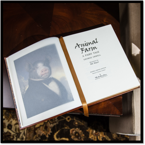 Animal Farm George Orwell ARTIST SIGNED New Easton Press Leather Limited 1/1200 - Picture 8 of 12