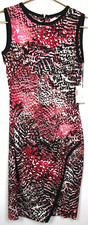 Calvin Klein Animal Print Body Con Dress Size 6