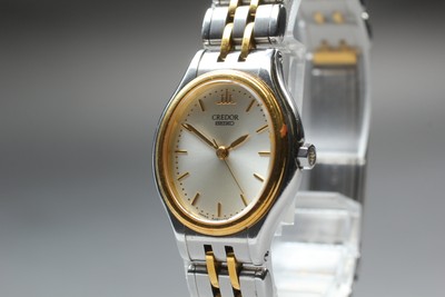 Exc+5] Seiko Credor 4J81-5A10 Quortz 18KT Women