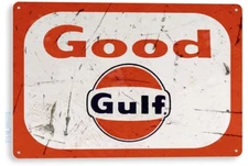 Good Gulf Gas Oil Sign, Gas Station, Garage, Auto Shop, Retro Tin Sign B821