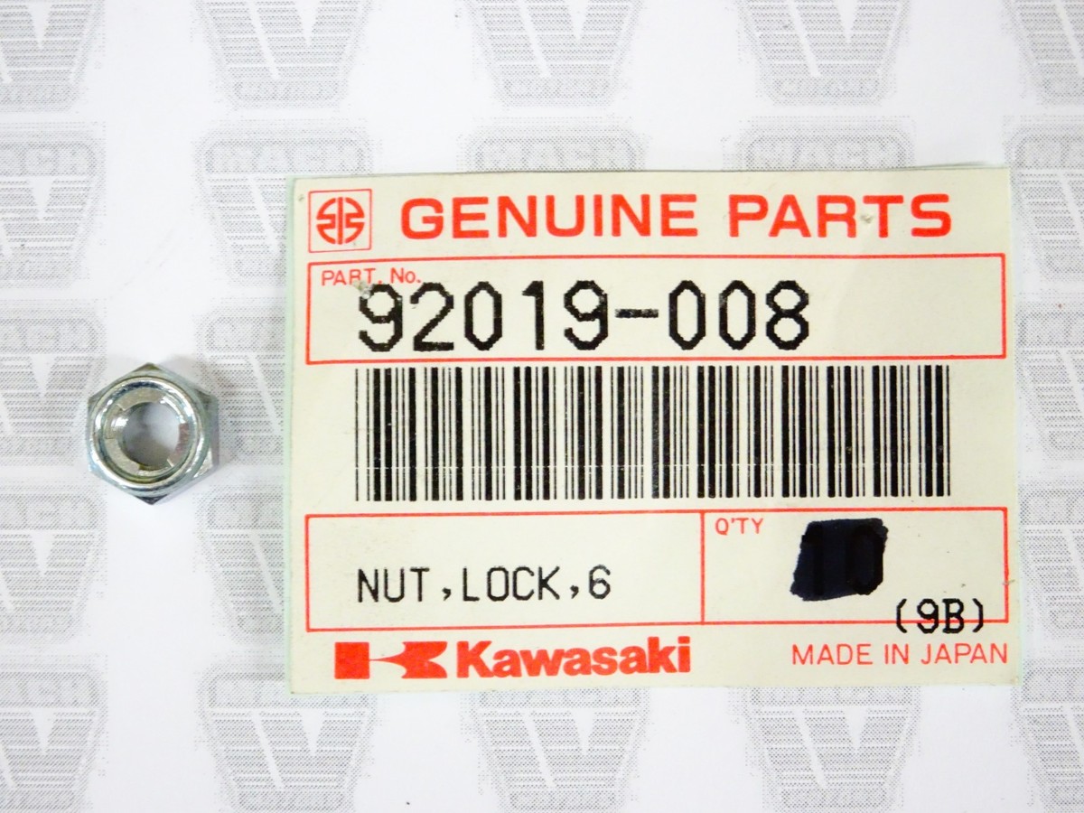 Ｇ Kawasaki NOS NEW 92019-008 Lock Nut 6mm Z1 H1 H2 EN EX F7