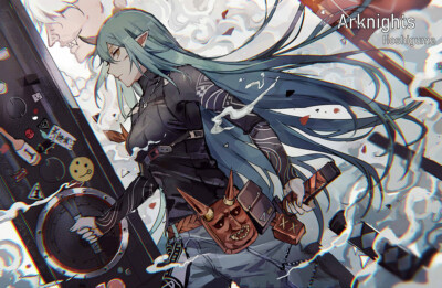 Anime girls lococo arknights playmat gaming mat