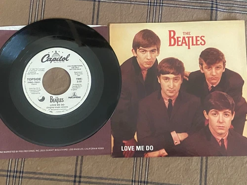 THE BEATLES Love Me Do/P.S. I Love You WLP UNPLAYED 7" PROMO w/Picture Sleeve