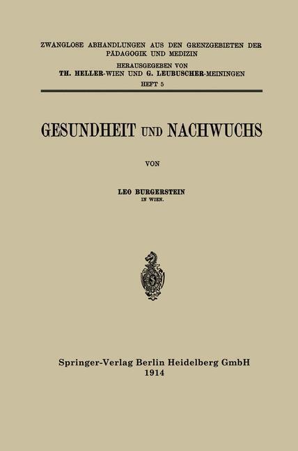 Thumbnail - Gesundheit Und Nachwuchs | Buch | 9783662348895