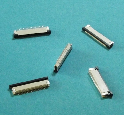 5 X FFC/FPC Konnektor liegend SIL 1.0mm Connector Steckverbinder Flachbandkabel - Bild 17 von 18