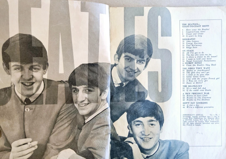 The Beatles Personality Annual 1964, Beatles Life Reunion Special, Beatlemania Foto 3 de 4