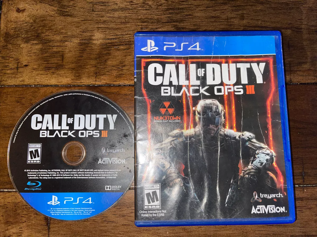 Call Of Duty: Black Ops III (Playstation 4, Video Game) PS4 Tested Fast  Shippin