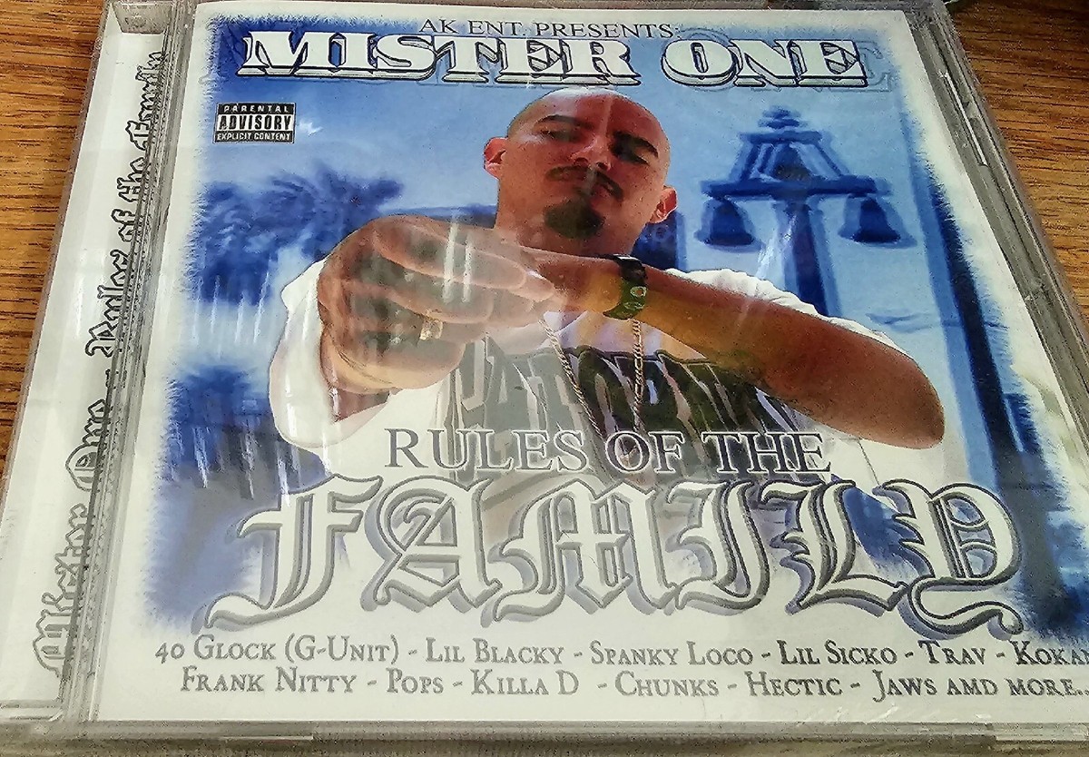 Chicano Rap CD - Mister One rules of the family rare out of print